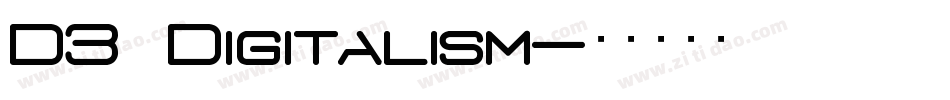 D3 Digitalism字体转换